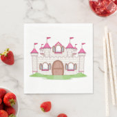 Roze Kasteel Servet (Insitu)