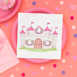 Roze Kasteel Servet