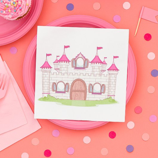 Roze Kasteel Servet