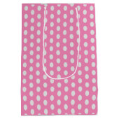 Roze kat cadeau tas medium cadeauzakje (Achterkant)