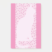 Roze kat en poten post-it® notes (Voorkant)