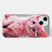 Roze Kat Fotoportret Case-Mate iPhone Case (Achterkant (horizontaal))