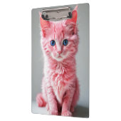 Roze Kat Fotoportret Klembord (Links)