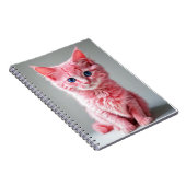 Roze Kat Fotoportret Notitieboek (Rechterzijde)
