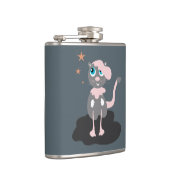 Roze Kat Heupfles (Rechts)