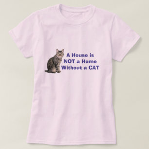 Roze kat Home Gepersonaliseerd T-shirt