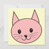 Roze kat kaart (Achterkant)