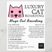 Roze kat, kat aan boord, Adverteren slagader Flyer (Voorkant)