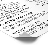 Roze kat, kat aan boord, Adverteren slagader Poster (Hoek)