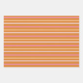 Roze Kat Kerstlicht Vakantie Inpakpapier Vel (Voorkant 3)