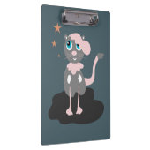 Roze Kat Klembord (Rechts)