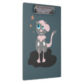 Roze Kat Klembord (Rechts)