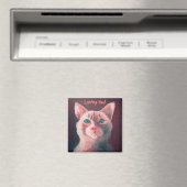 Roze Kat Magnet (Insitu (Vaatwasser))
