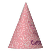 Roze kat met Pet van Violin Party Feesthoedjes (Links)