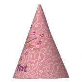 Roze kat met Pet van Violin Party Feesthoedjes (Rechts)