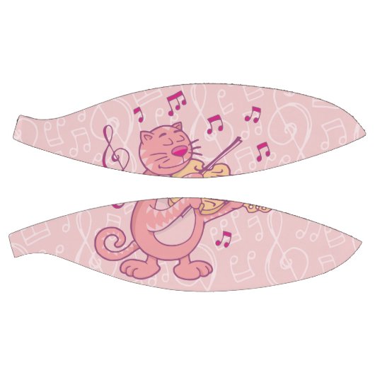 Roze kat met Violin Basketbal (Panelen)