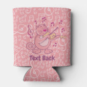 Roze kat met Violin Bottle Cooler (Achterkant)