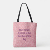 Roze kat met Violin Canvas tas (Achterkant)
