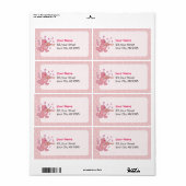 Roze kat met Violin Etiket (Full Sheet)