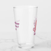 Roze kat met Violin Glass Glas (Rechts)