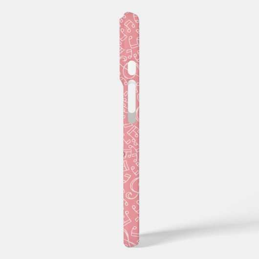 Roze kat met Violin iPhone Case (Achterkant / Links)