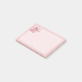 Roze kat met Violin Post-it® Notes (Schuin)