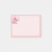 Roze kat met viool post-it® notes (Voorkant)
