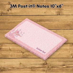 Roze kat met viool Post-it-notities Post-it® Notes