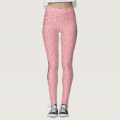 Roze kat met vioolleggings leggings (Voorkant)