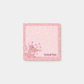 Roze kat met vioolnotaties post-it® notes (Voorkant)