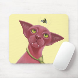 Roze kat muismat