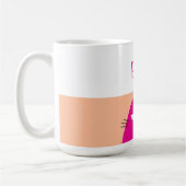 Roze Kat Naam Koffiemok (Links)