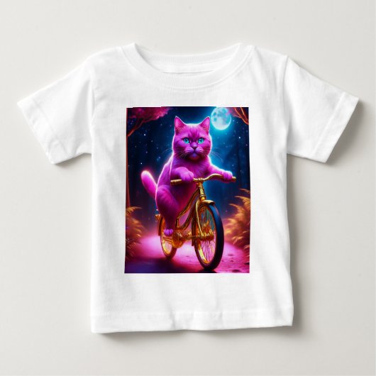 Roze kat op een Schilderachtig fietspad (Voorkant)