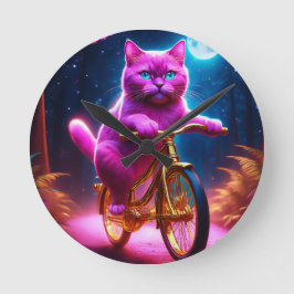 Roze kat op een Schilderachtig fietspad Ronde Klok