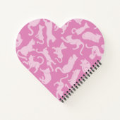 Roze kat patroon notitieboek (Achterkant)