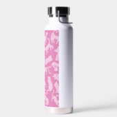 Roze kat patroon waterfles (Links)