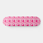 Roze kat persoonlijk skateboard (Horizontaal)