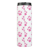 Roze kat pokken patroon thermosbeker (Achterkant)