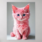 Roze kat poster (Voorkant)