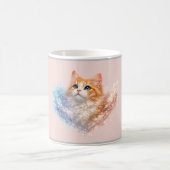 Roze kat stijl koffiemok (Center)