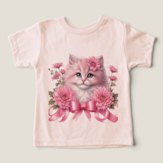 Roze kat wit lint