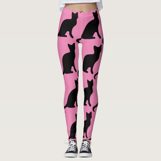 ROZE KAT YOGABROEK LEGGINGS (Voorkant)