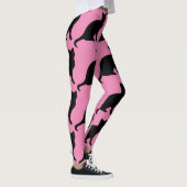 ROZE KAT YOGABROEK LEGGINGS (Rechts)