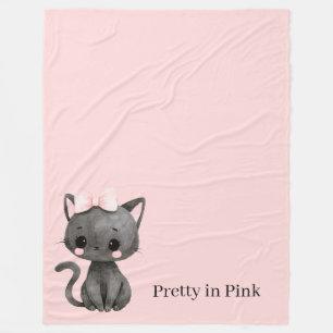 Roze Katje Fleece Deken
