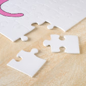 roze katmeisje     legpuzzel (Zijkant)
