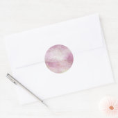 Roze Katoen Snoep Dromen achtergrond Ronde Sticker (Envelop)