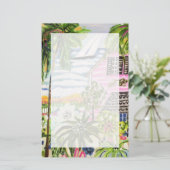 Roze katoen van de bay I Briefpapier (Staand voorkant)