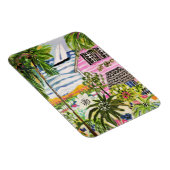 Roze katoen van de bay I Magneet (Rechterzijde)