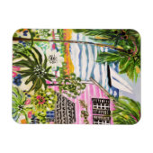 Roze katoen van de bay I Magneet (Horizontaal)