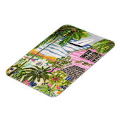 Roze katoen van de bay I Magneet (Linkerzijde)